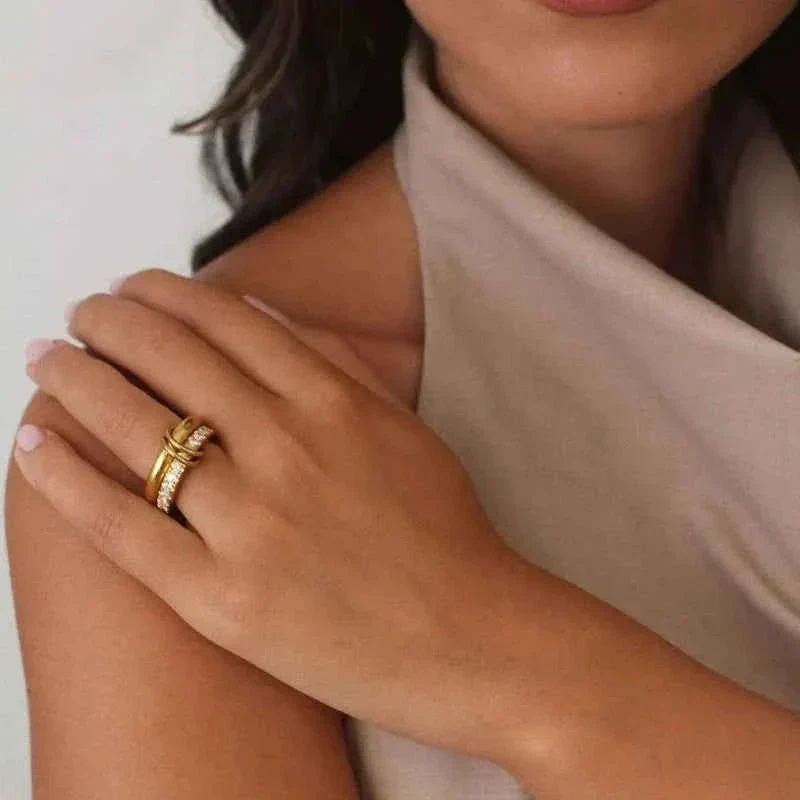 Doppelring Gold