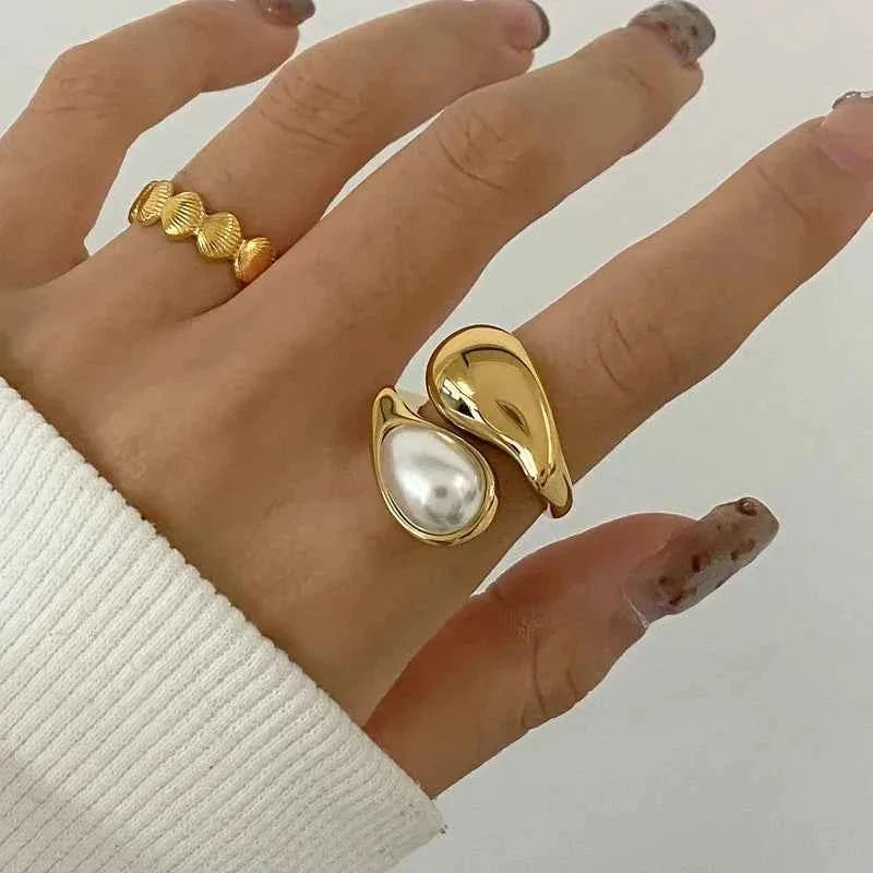 Goldring Mit Perle