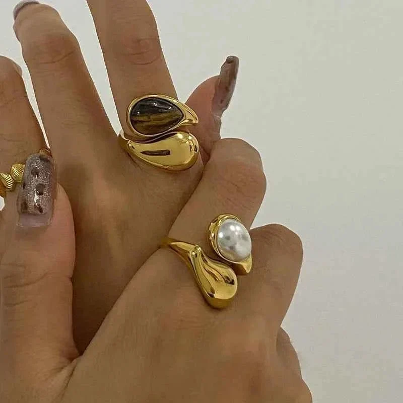 Goldring Mit Perle