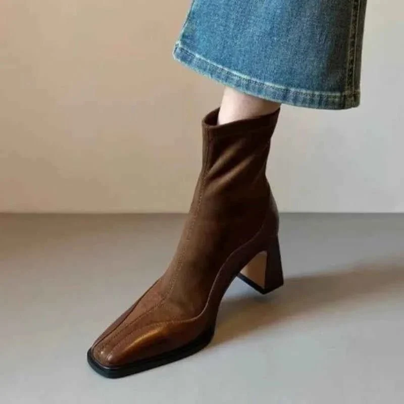 Blockabsatz Stiefel