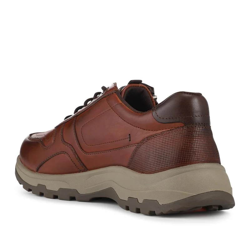 EasyFit Extra Wide Zip & Lace Casual Shoes - HARRY / 328 144 - Cognac