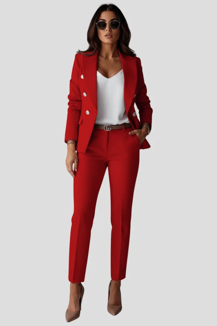Damen Blazer Hosen Set