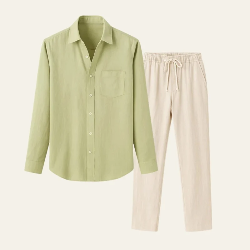 Elegantes Herren Hemd-Hosen Set