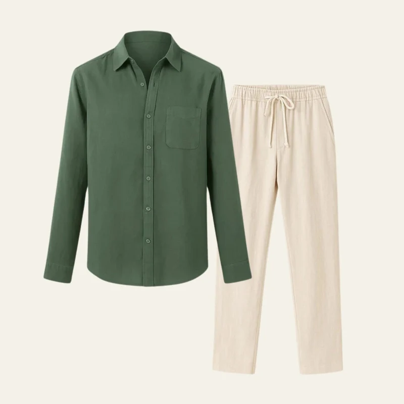 Elegantes Herren Hemd-Hosen Set