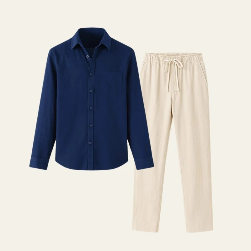 Elegantes Herren Hemd-Hosen Set