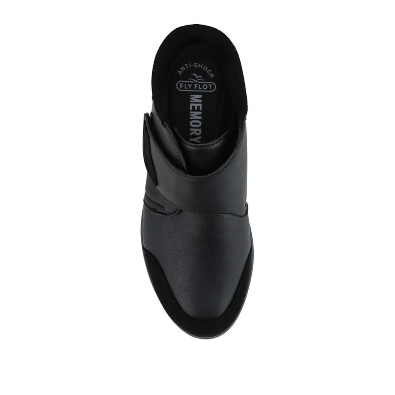 Fly Flot Wide Fit Adjustable Fastening Ankle Boots - FLY42010 / 328 246 - Black