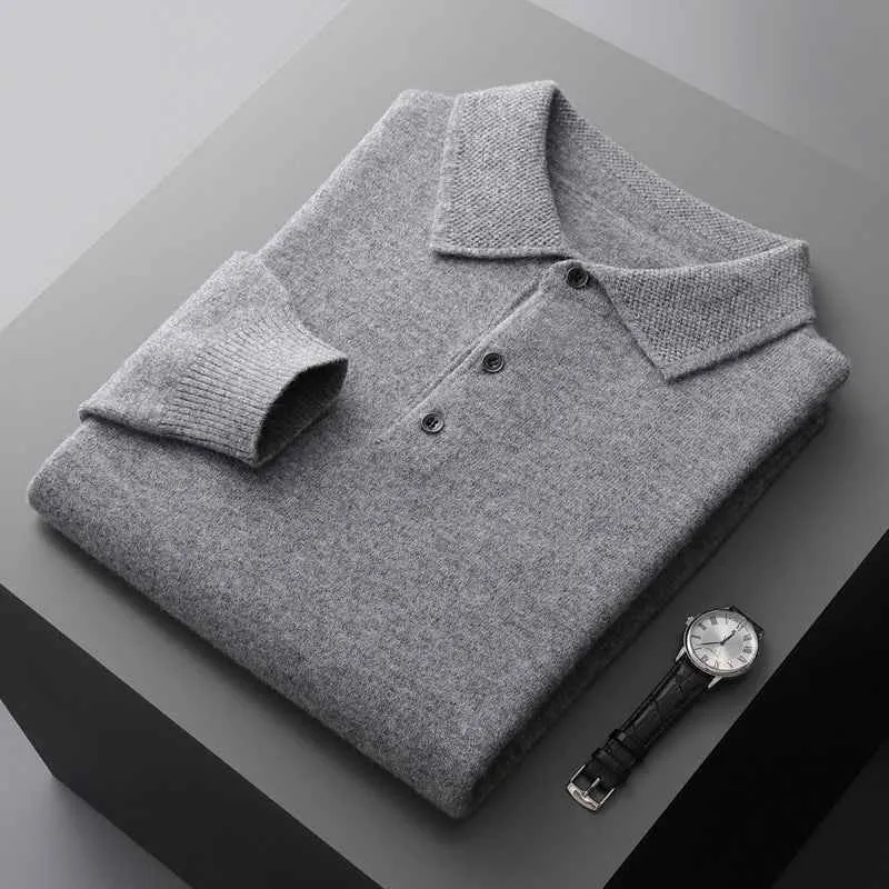 Herren Pullover Mit Knopfleiste