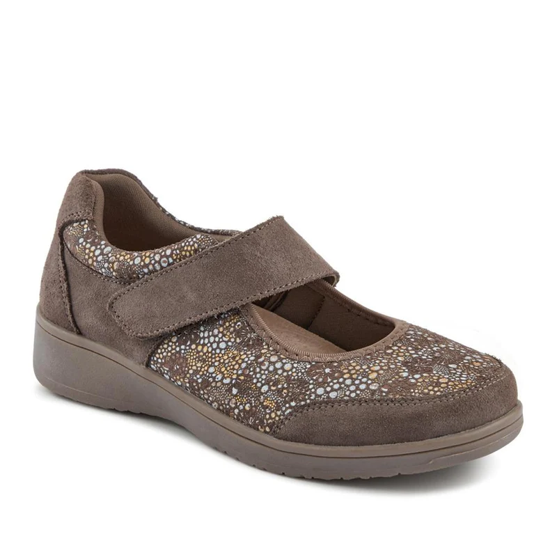 Wide-Fit Leather Mary Janes - BRK42012 / 328 095