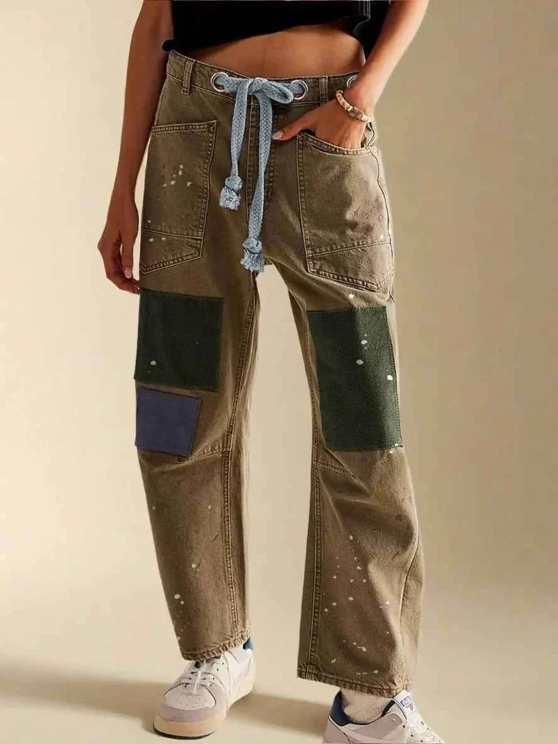 Patchwork Hose Damen
