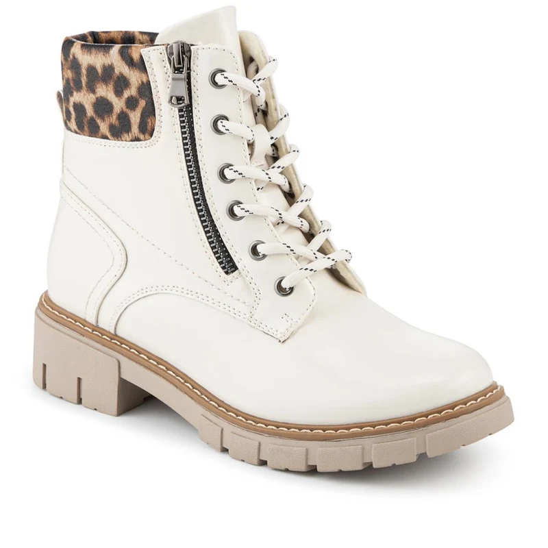 Zip & Lace-Up Ankle Boots - WBINS42039 / 327 920