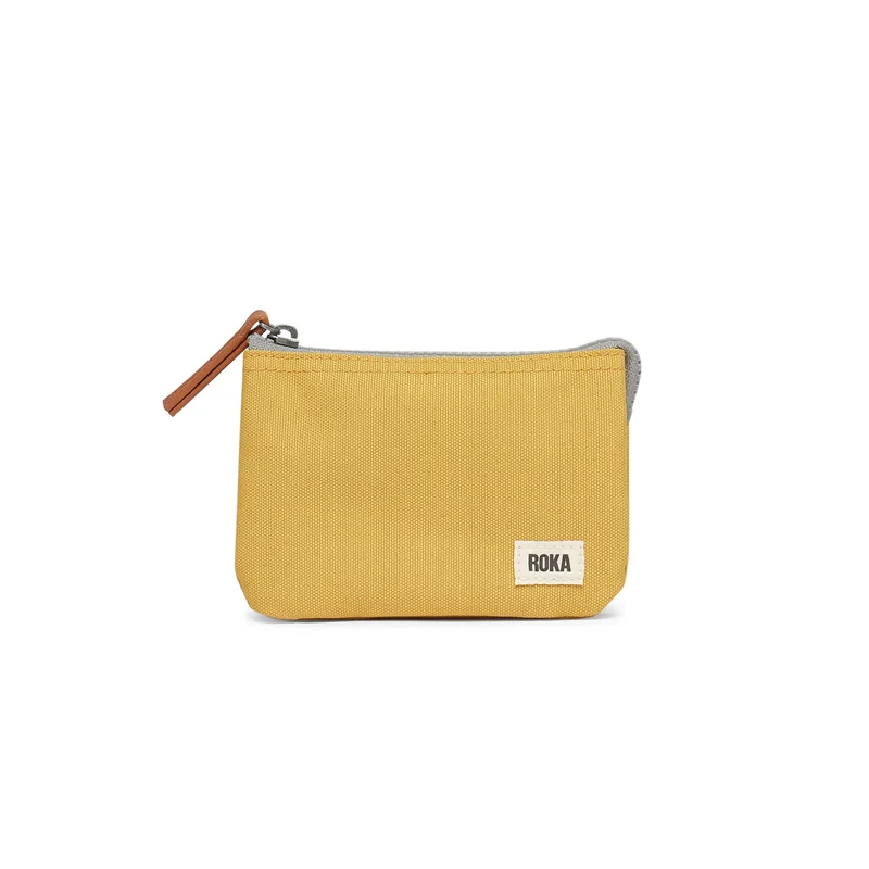ROKA Carnaby Kleine Handtasche aus recyceltem Leinen, Modell Flax