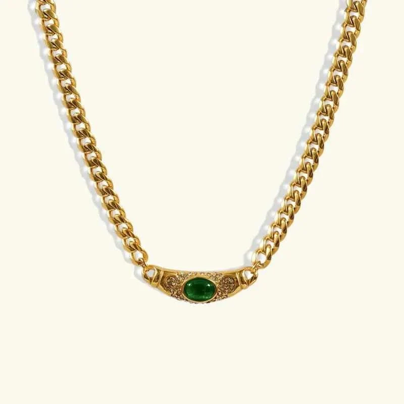 Goldkette Mit Steinen