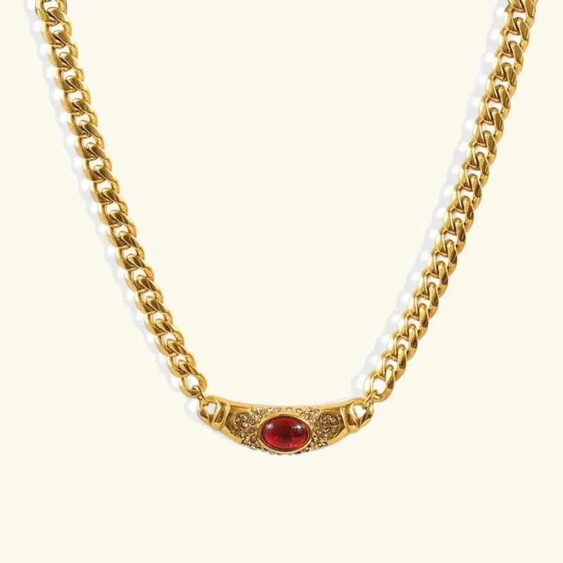 Goldkette Mit Steinen