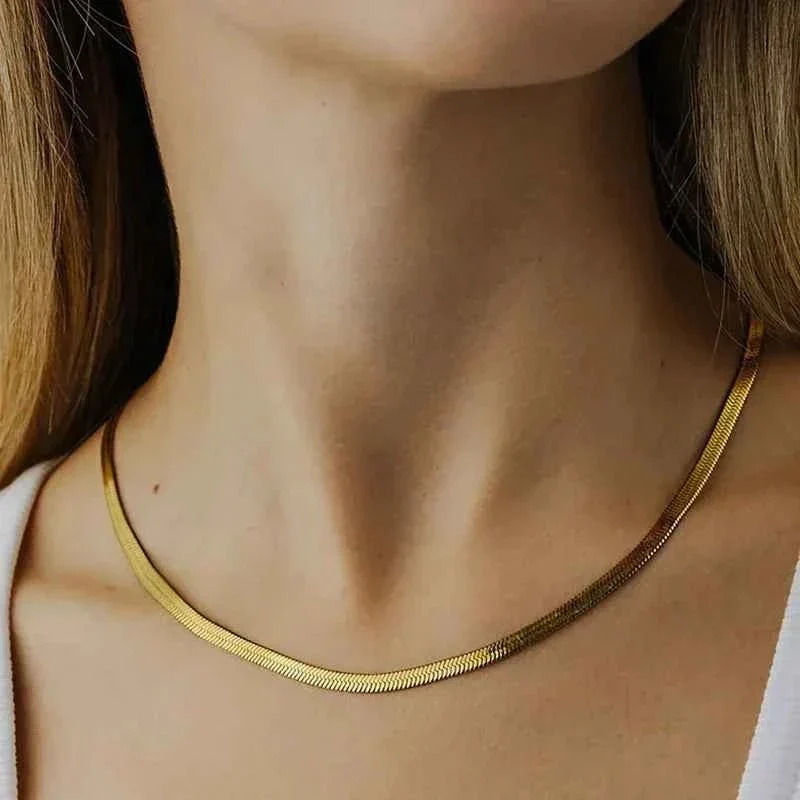 Schlangenkette Gold
