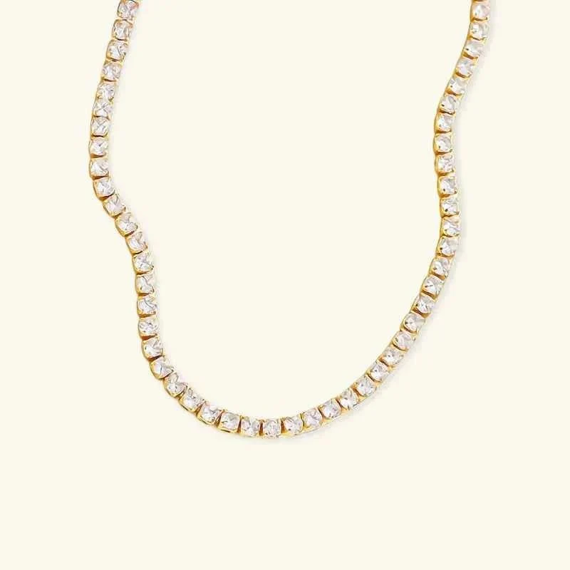Tennis Halskette Gold