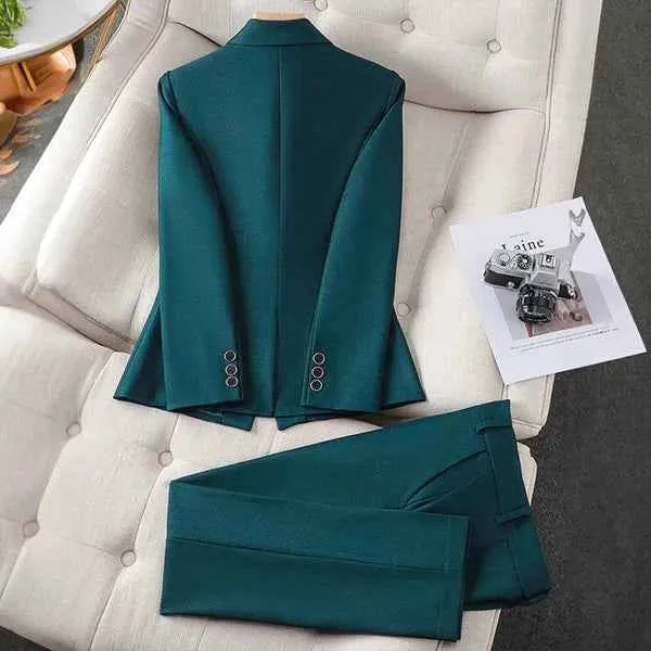 Blazer Und Hose Set Damen