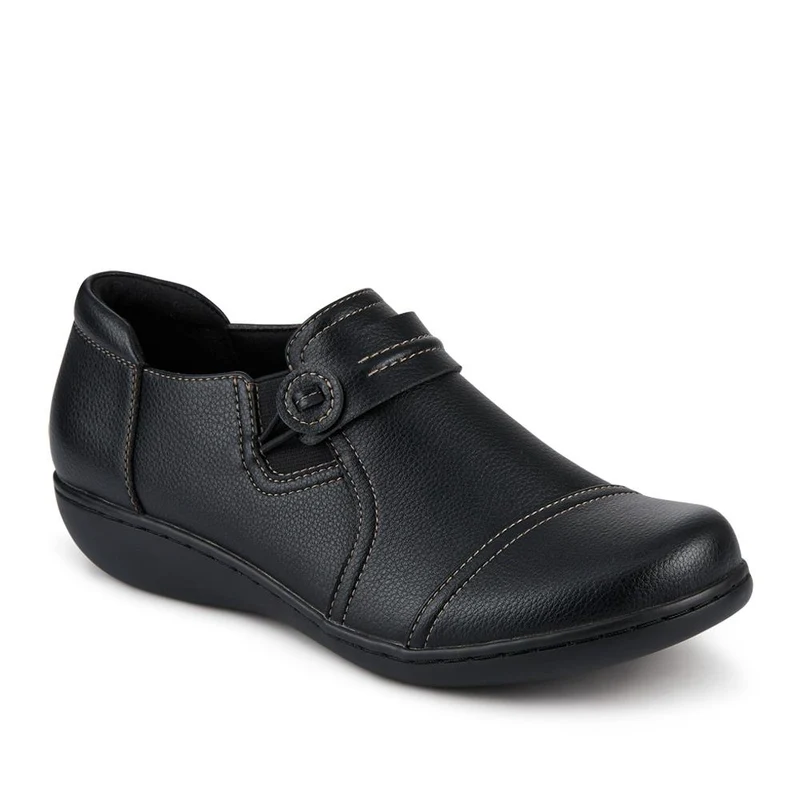 Smart Elasticated Slip-On Shoes - SANYI42007 / 327 958 - Black