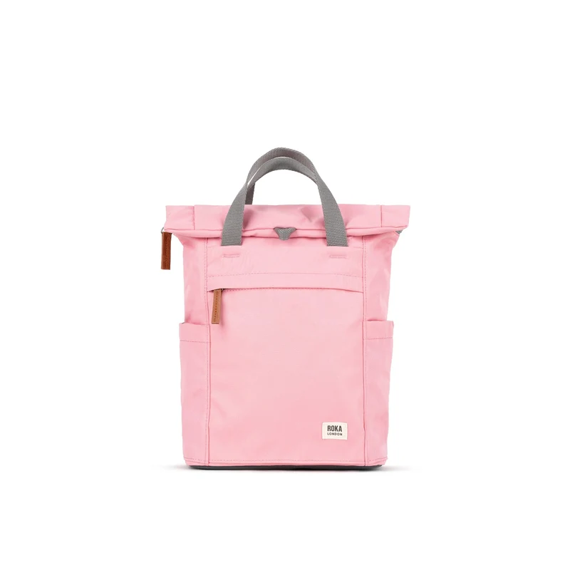 ROKA Finchley Eine kleine Tasche aus recyceltem Canvas mit Rosenmuster