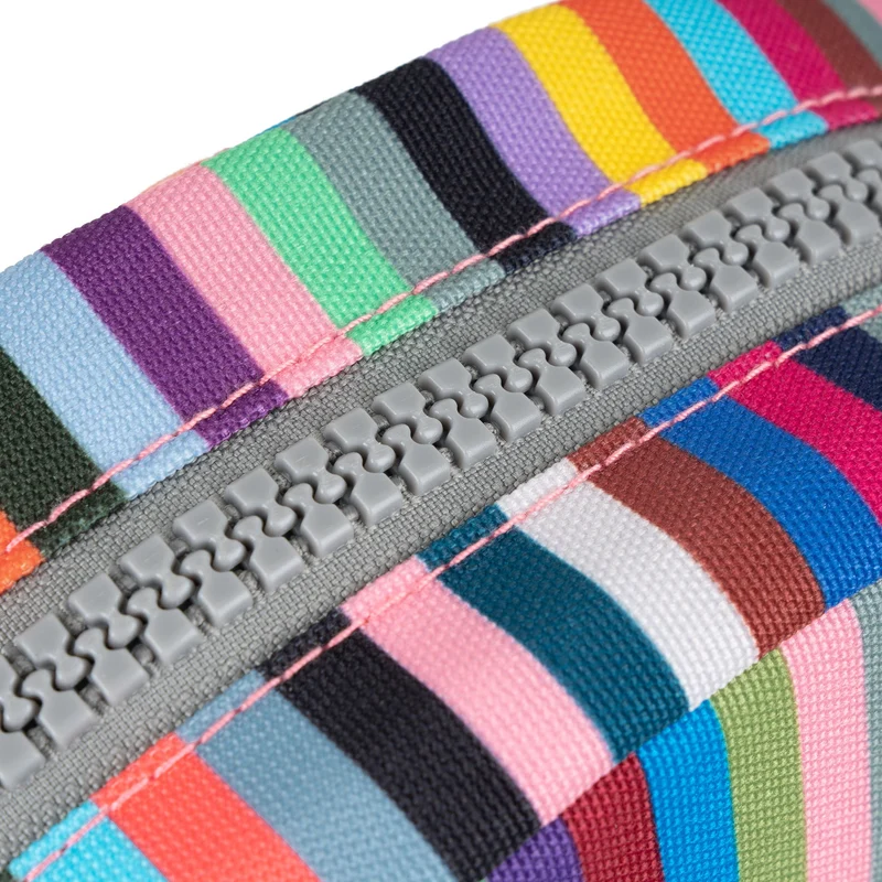 ROKA Paddington Kleine Tasche aus recyceltem Canvas mit mehreren Streifen von B