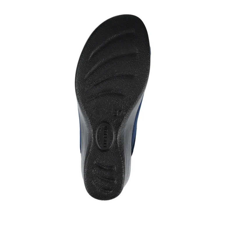Fly Flot Engraved Self Moulding Mules - FLY42002 / 327 719 - Navy