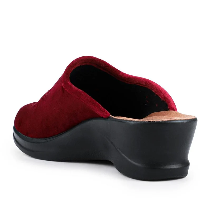 Fly Flot Engraved Self Moulding Mules - FLY42002 / 327 719 - Burgundy