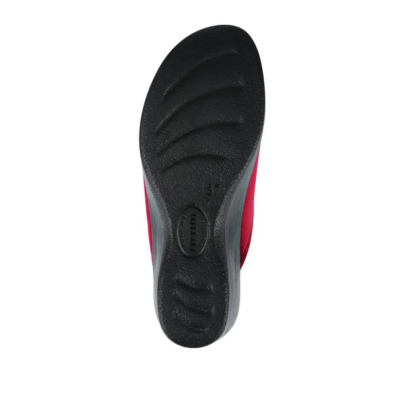 Fly Flot Engraved Self Moulding Mules - FLY42002 / 327 719 - Burgundy