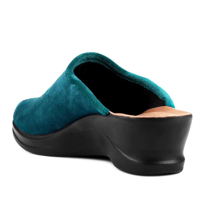 Fly Flot Engraved Self Moulding Mules - FLY42002 / 327 719 - Teal
