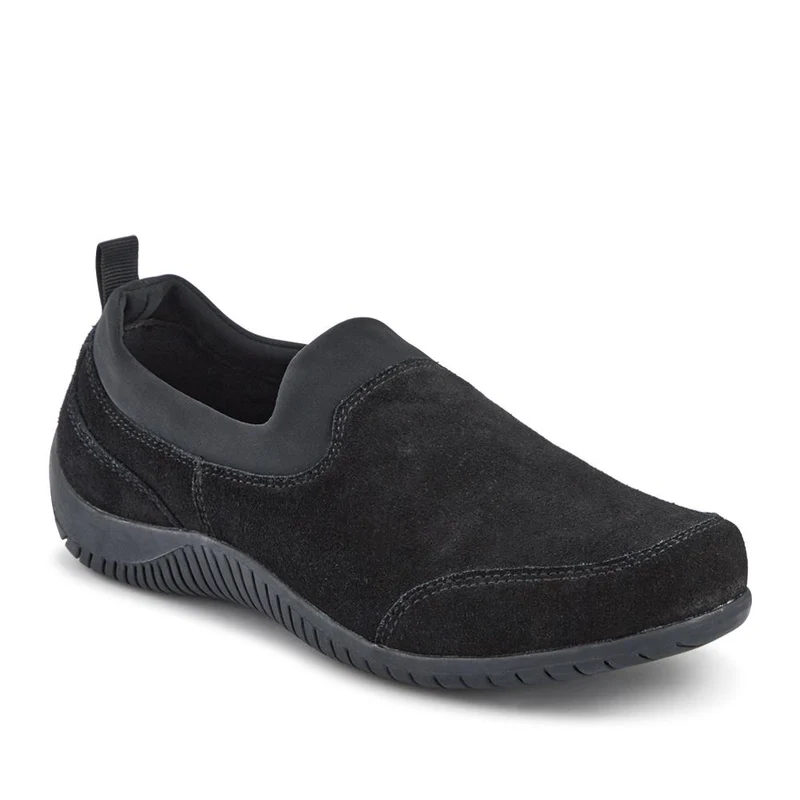Wide-Fit Leather Slip-On Shoes - BRK42018 / 328 405