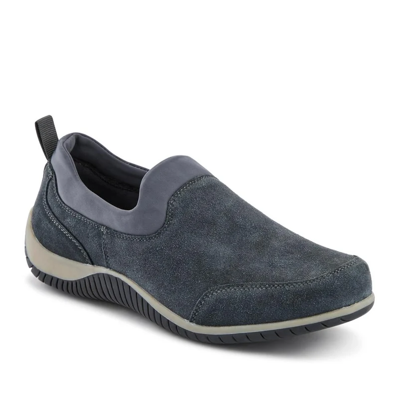 Wide-Fit Leather Slip-On Shoes - BRK42018 / 328 405