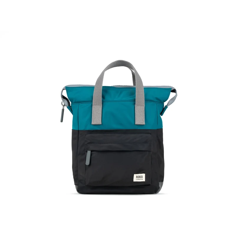 ROKA Kreativer Abfall Bantry B Marine/schwarz Kleine Tasche aus recyceltem Nylon