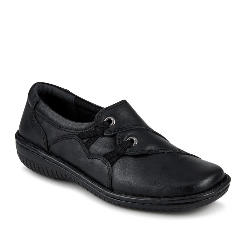 Loretta Wide Fit Leather Handmade Slip-Ons - HAK42018 / 328 590