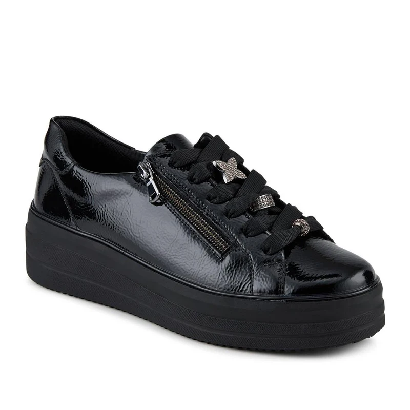 Remonte Leather Zip & Lace Trainers - DRS42505 / 327 736