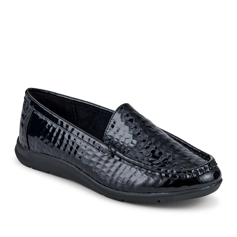 Wide Fit Slip-On Moccasins - WBINS42074 / 328 157