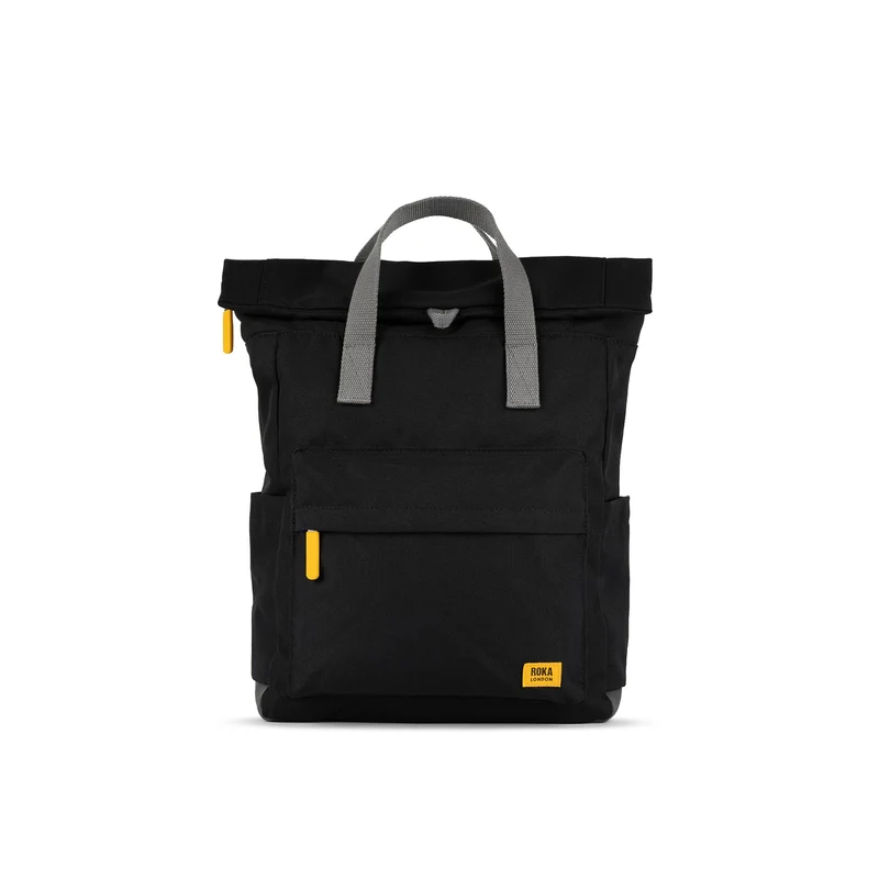 ROKA Gelbes Etikett Canfield B Ash Medium Tasche aus recyceltem Canvas