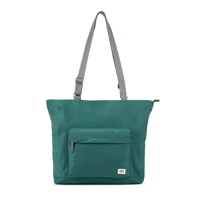 ROKA Trafalgar B Blaugrüne Tasche aus recyceltem Nylon