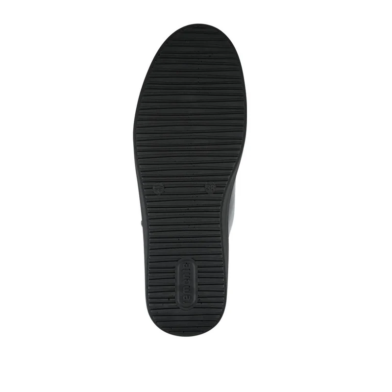 Remonte Leather Zip & Lace Hi-Top Trainers - DRS42506 / 327 737 - Black Patent
