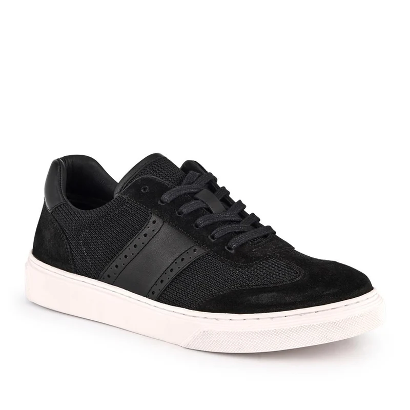 Stephan Lace-Up Leather Trainers - STEPHAN / 328 076 - Black Suede