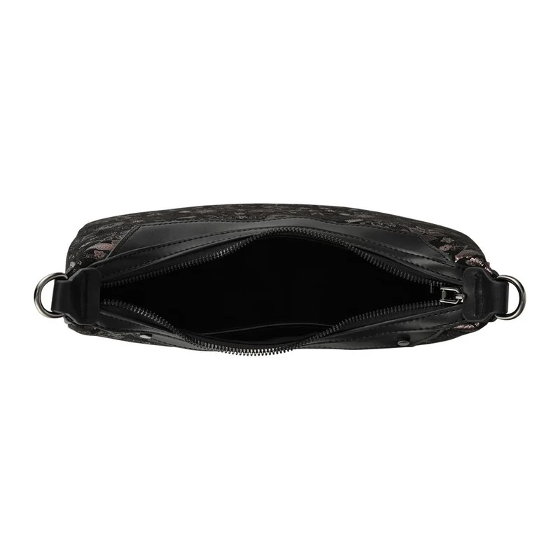 Daily Handbag With Detachable Straps - RIM42000 / 328 368 - Black Floral