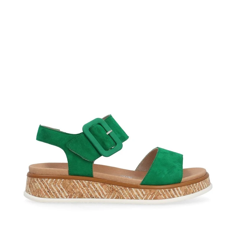 Rieker Damen Revolution Fashion Sandale - Grün