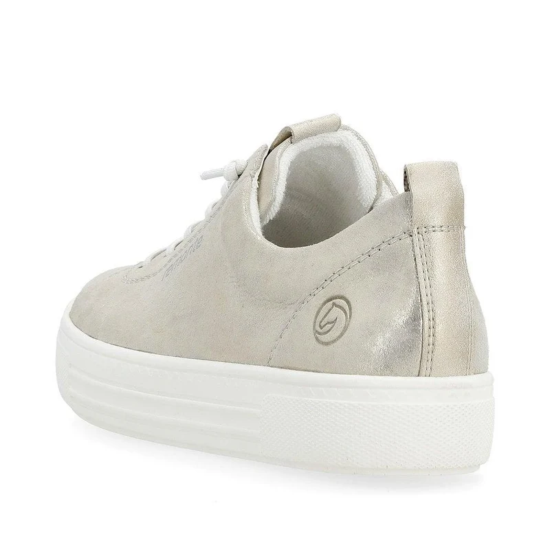 Remonte Modische Sneaker aus Leder für Damen - Metallic