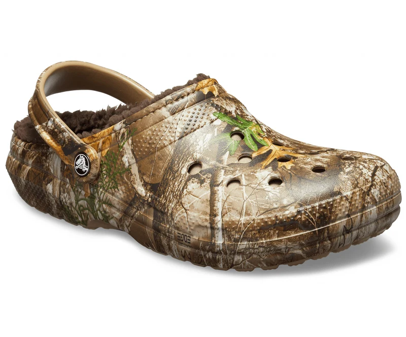 Crocs Unisex Classic Lined Realtree Clog – Schokolade