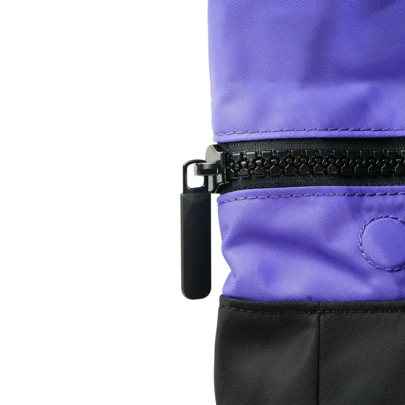 ROKA Kreativer Abfall Canfield Schwarzer/Einfacher lila mittelgroßer Beutel aus recyceltem Nylon