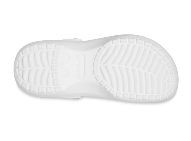 Crocs Klassischer Unisex-Plateau-Clog – Weiß