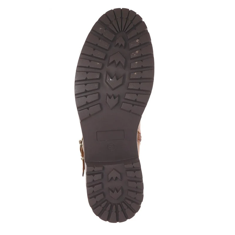 Dual-Buckle Long Boots - PINYI40005 / 326 150 - Brown