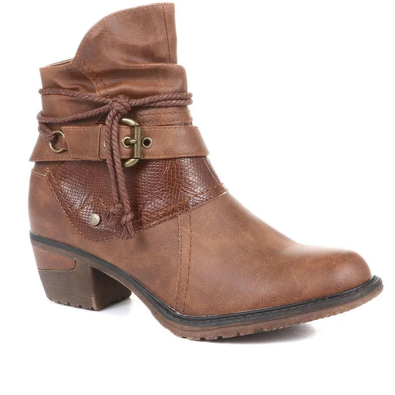 Slouch Ankle Boots - WBINS34037 / 320 448 - Tan