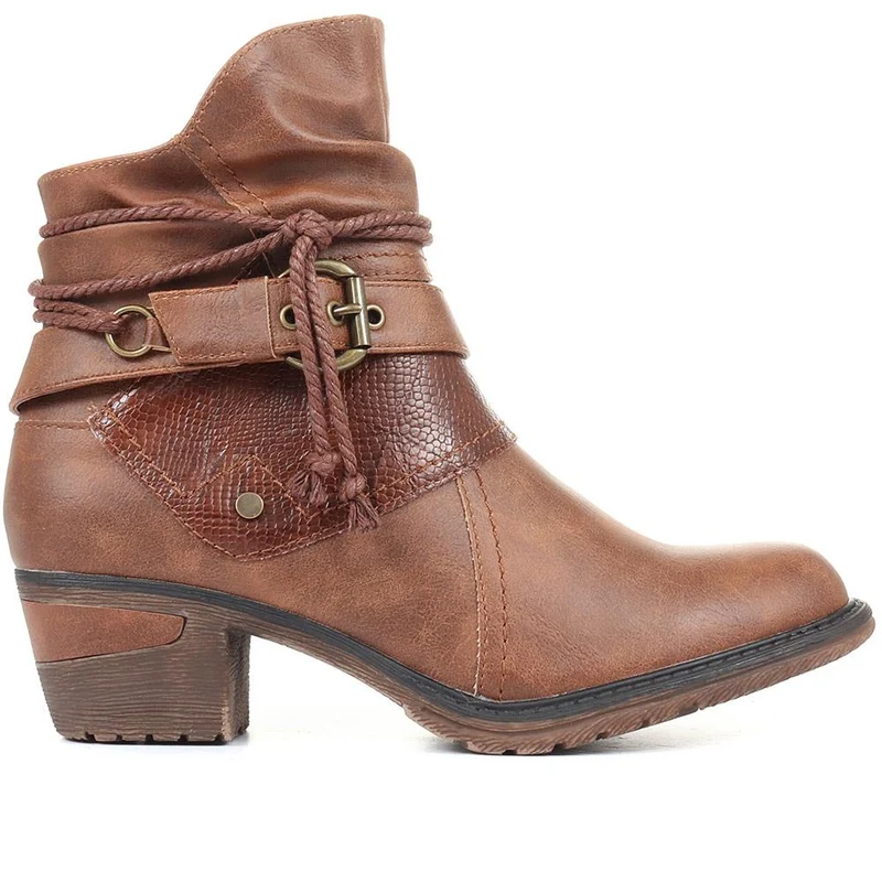 Slouch Ankle Boots - WBINS34037 / 320 448 - Tan