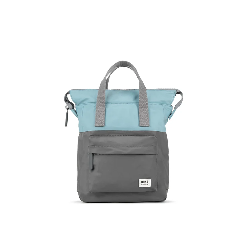 ROKA Kreativer Abfall Bantry B Graphit/Spearmint Kleine Tasche aus recyceltem Nylon