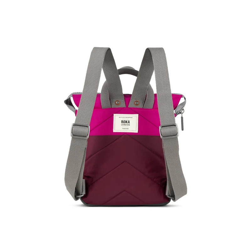 ROKA Kreativer Abfall Bantry B Pflaumen-/Bonbonfarbene kleine Tasche aus recyceltem Nylon