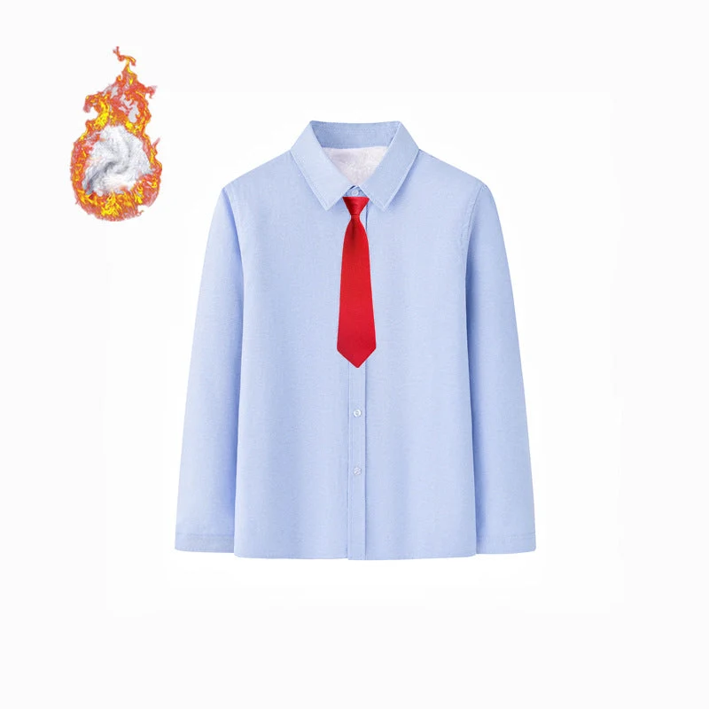 Damen Elegantes Langarmhemd mit weicher Innenseite Drune