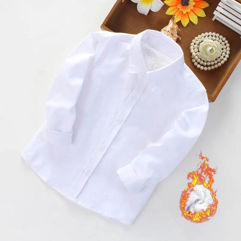 Damen Elegantes Langarmhemd mit weicher Innenseite Drune